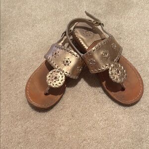 Kids Jack Roger’s Metallic Sandals
